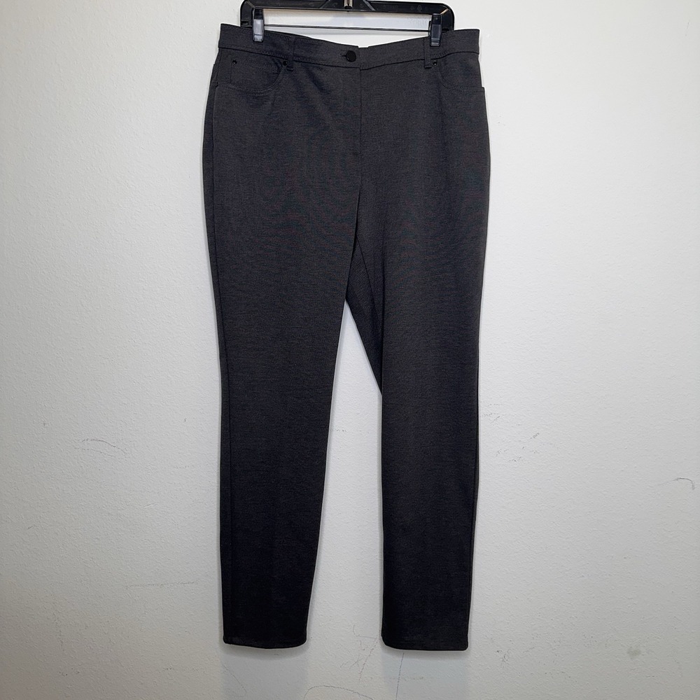 Chicos THE‎ SO SLIMMING PEYTON PANT 30.5IN RG PANT BASIC GRAPHITE HEATHER GRAY